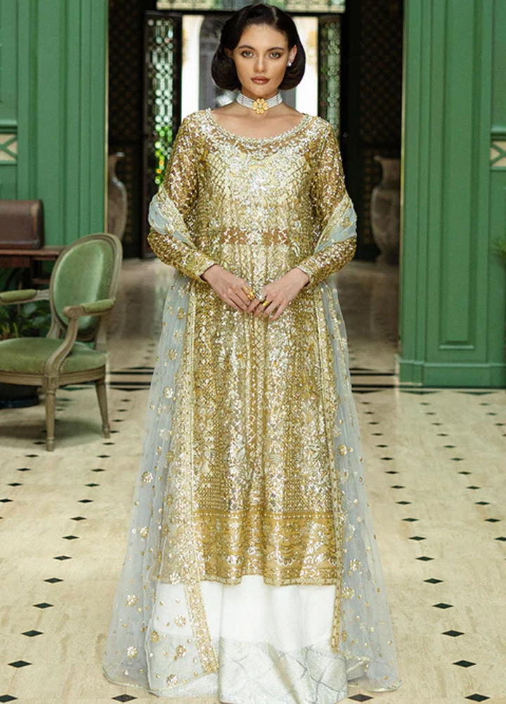 Inception by Mushq Embroidered Organza Suits Unstitched 4 Piece MQ25IW D-03 Only You - Wedding Collection