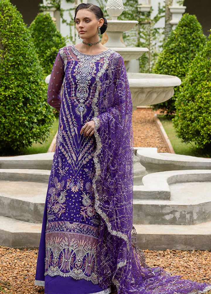 Inception by Mushq Embroidered Organza Suits Unstitched 4 Piece MQ25IW D-04 Untamed Heart - Wedding Collection