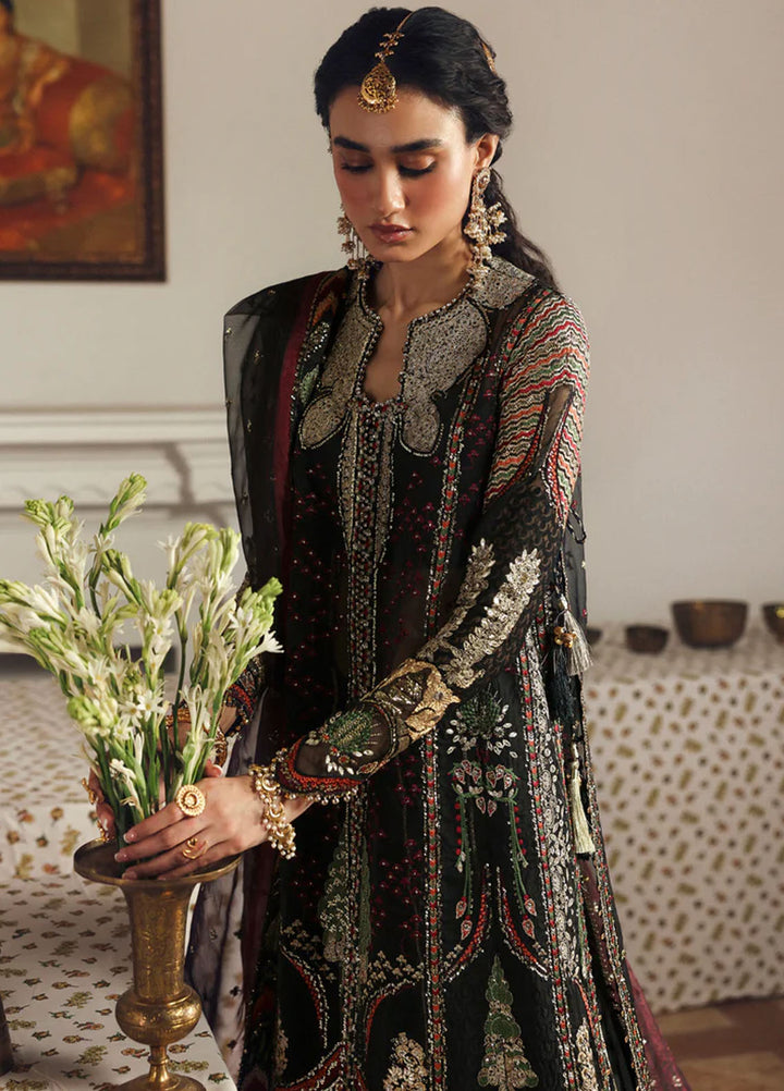 Afrozeh Embroidered Organza Suits Unstitched 3 Piece AF25SA D-08 Dhanaк - Wedding Collection