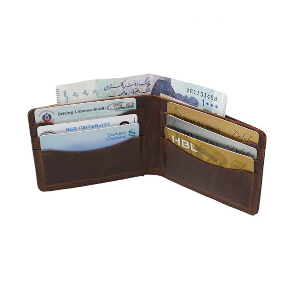 Vintage by Jild Mens Genuine Vintage Leather Wallet-RUST S1 - Wallets Collection