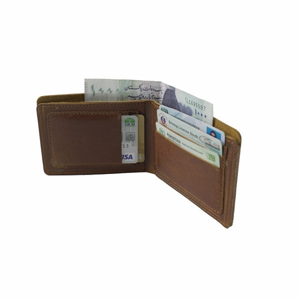 Vintage by Jild Mens Genuine Vintage Leather Wallet-BROWN S3 - Wallets Collection