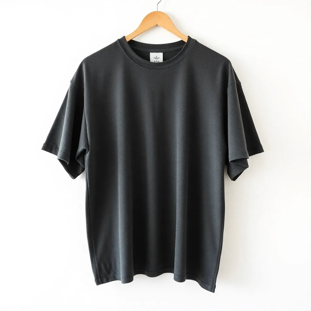 Tee Zania Men's Oversized Plain Oversized Dark Grey TZ - 023 - T-shirts Collection