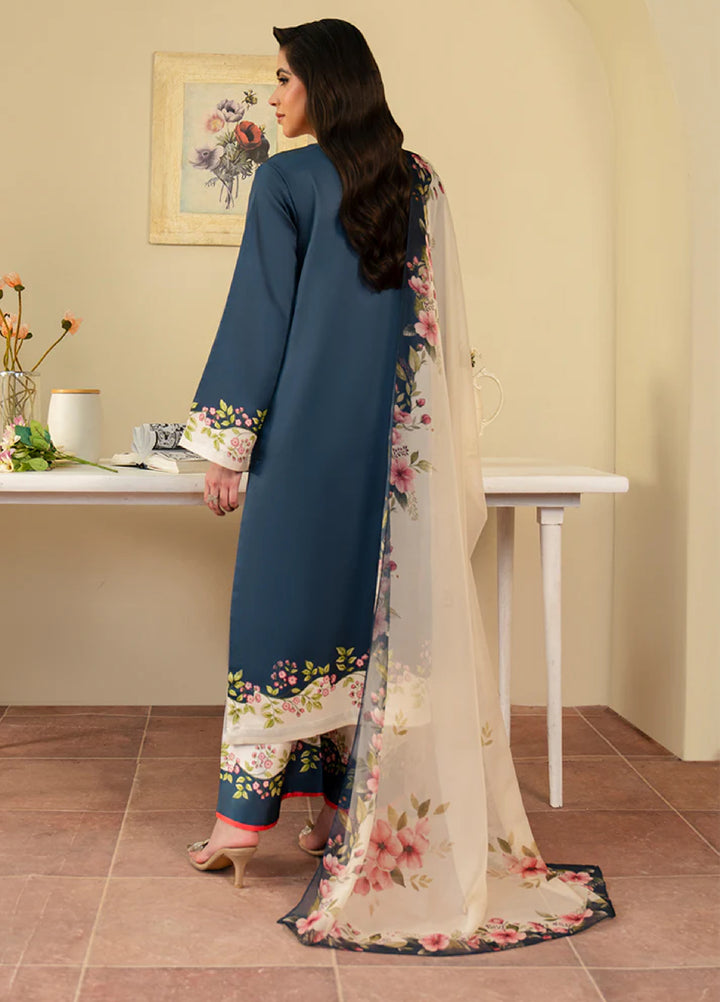 Celeste by Imrozia Pret Hand work Shamooz Silk 3 Piece SP-106 Eclipse