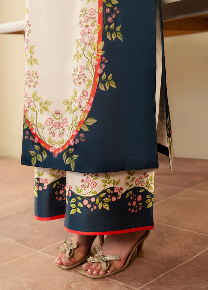 Celeste by Imrozia Pret Hand work Shamooz Silk 3 Piece SP-106 Eclipse