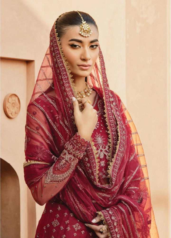 Florent Embroidered Organza Suits Unstitched 3 Piece FL25FU FL-04 - Formals Collection