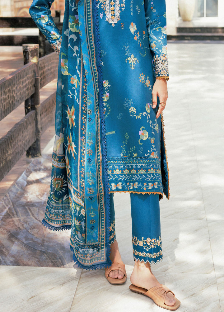 Zync by Florent Embroidered Viscose Suits Unstitched 3 Piece FL25IM FL-1B - Winter Collection