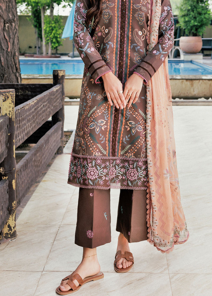 Zync by Florent Embroidered Viscose Suits Unstitched 3 Piece FL25IM FL-2B - Winter Collection