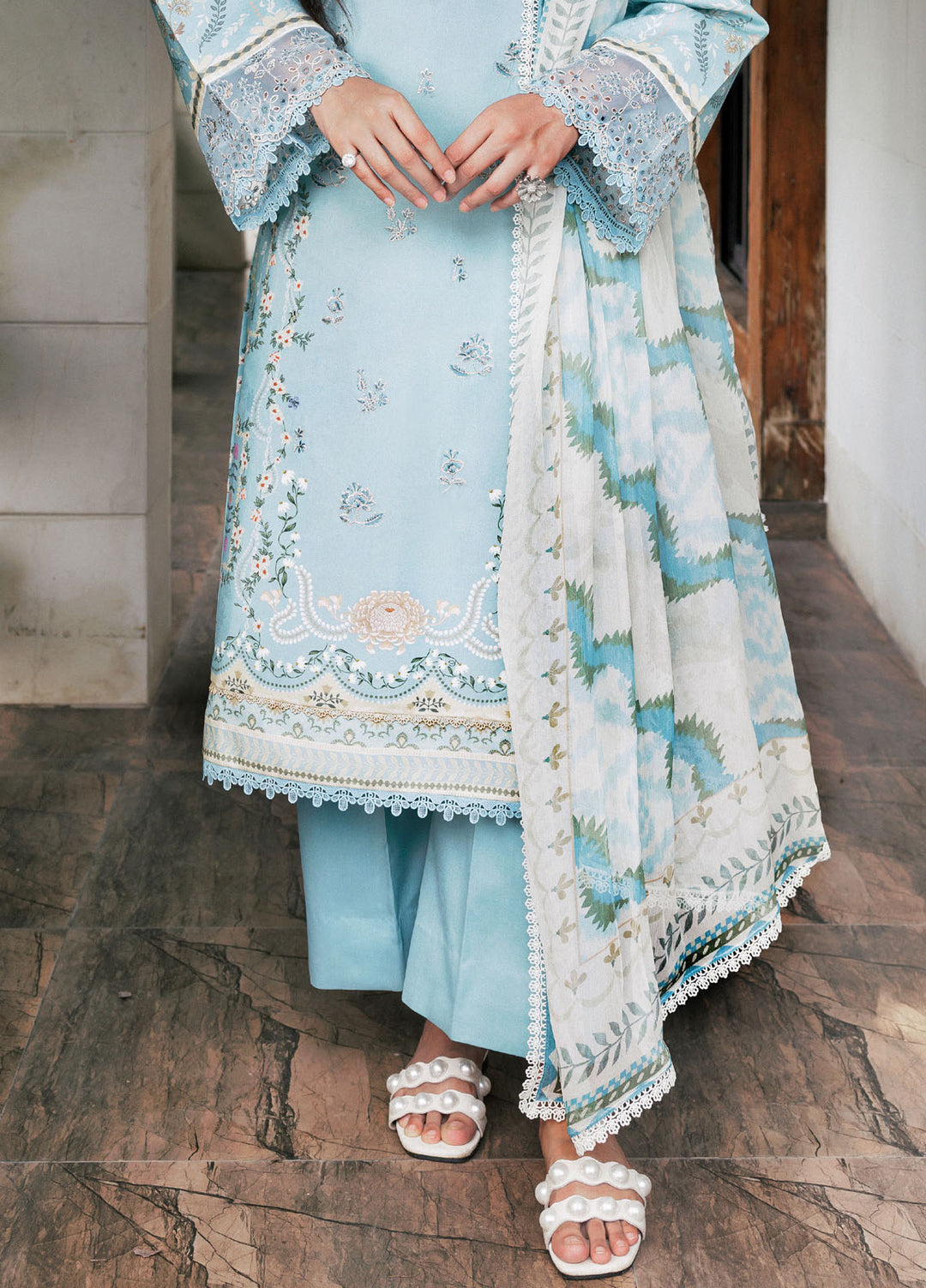 Zync by Florent Embroidered Viscose Suits Unstitched 3 Piece FL25IM FL-4A - Winter Collection