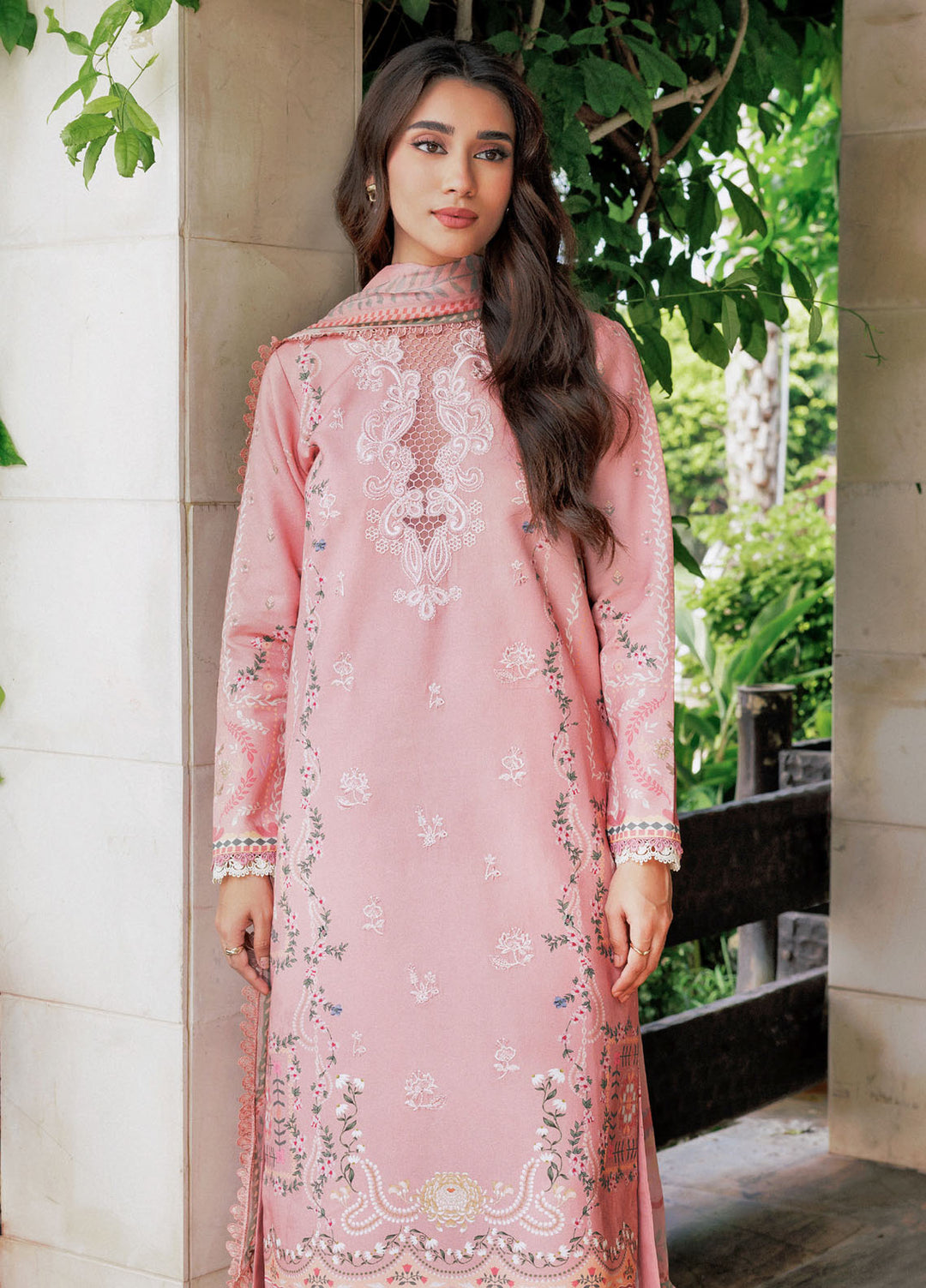 Zync by Florent Embroidered Viscose Suits Unstitched 3 Piece FL25IM FL-4B - Winter Collection