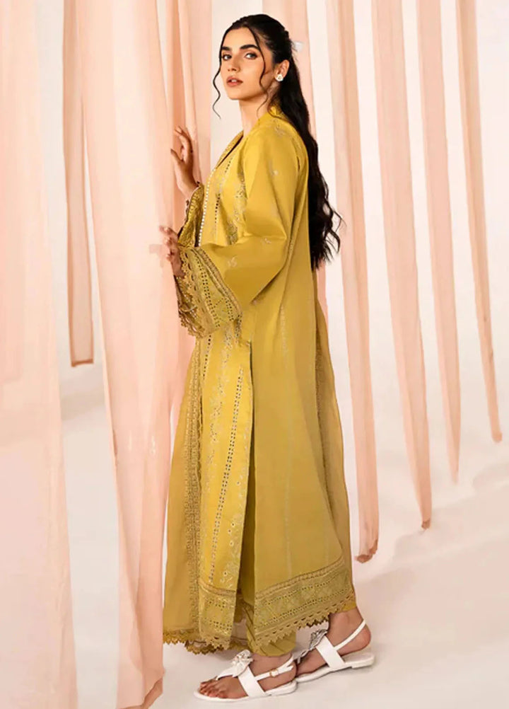 Florent Embroidered Cambric Suits Unstitched 3 Piece FL25FU FL-6A - Formals Collection