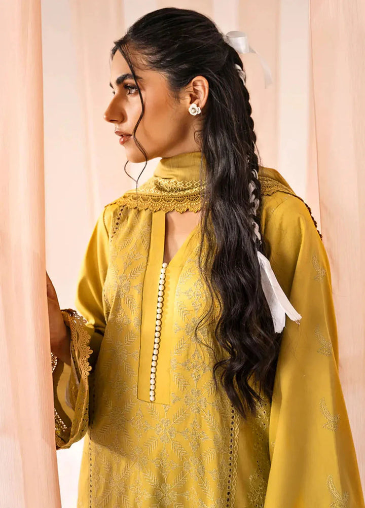 Florent Embroidered Cambric Suits Unstitched 3 Piece FL25FU FL-6A - Formals Collection