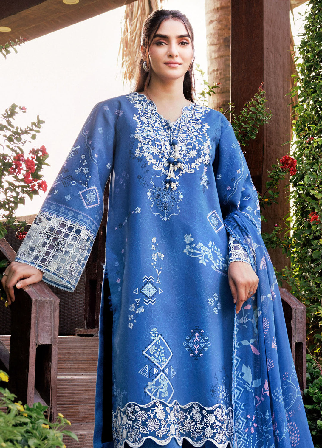 Zync by Florent Embroidered Viscose Suits Unstitched 3 Piece FL25IM FL-8A - Winter Collection