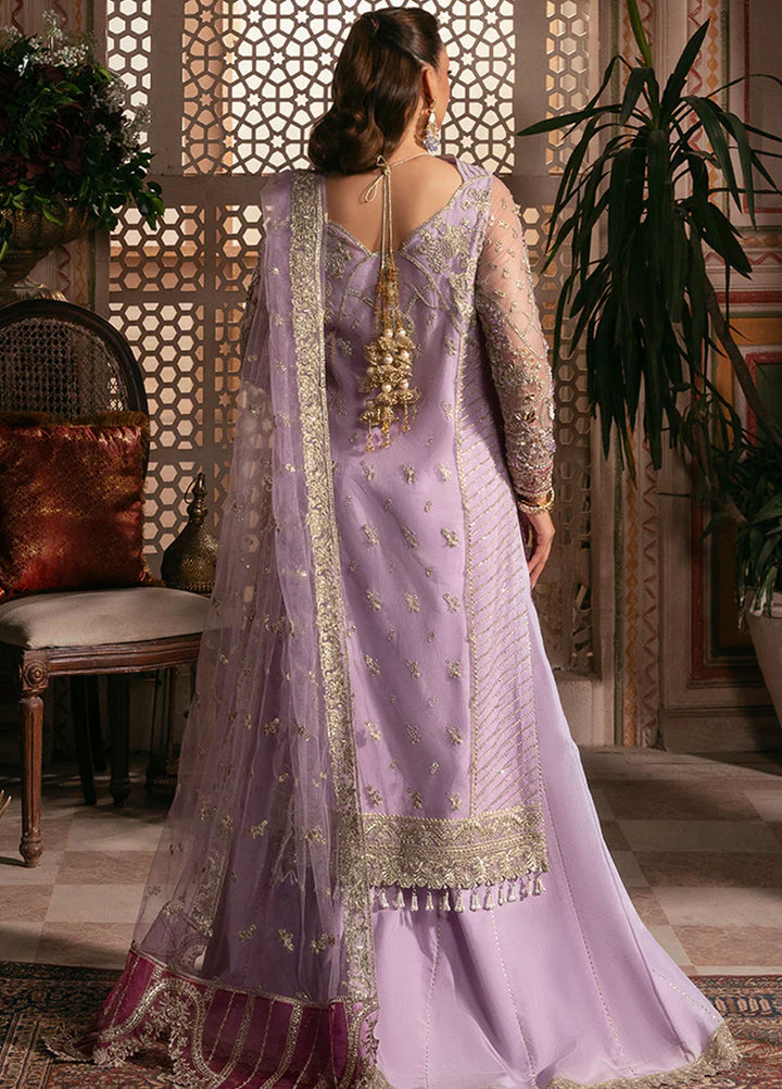 Noor e Naaz by Imrozia  Embroidered Net 3 Piece Suit IB-49 Sunheri