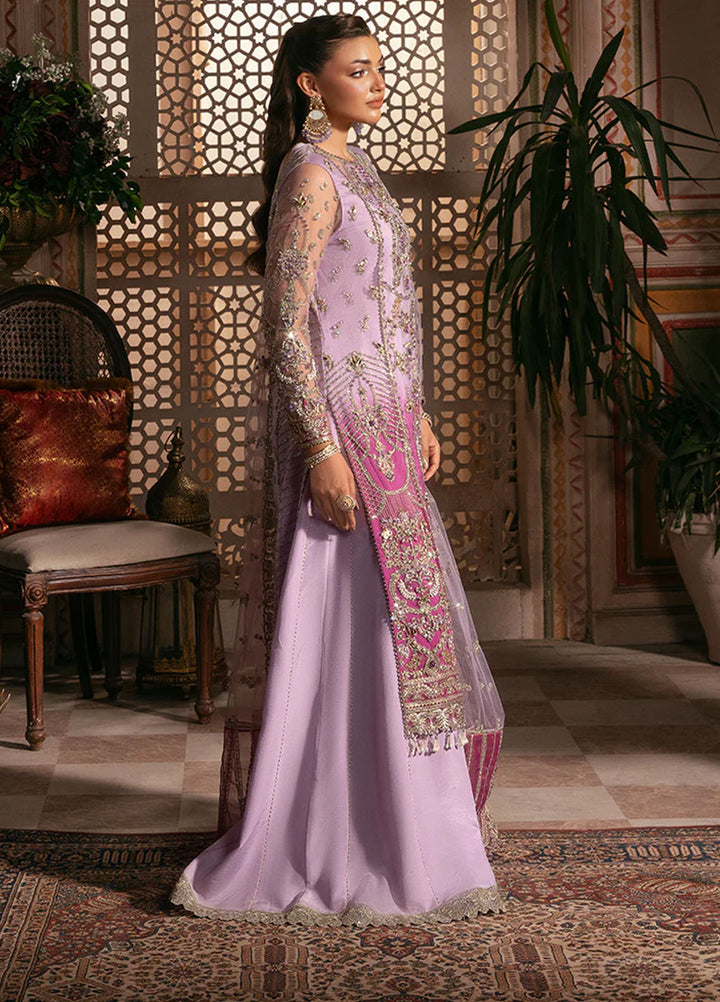 Noor e Naaz by Imrozia  Embroidered Net 3 Piece Suit IB-49 Sunheri