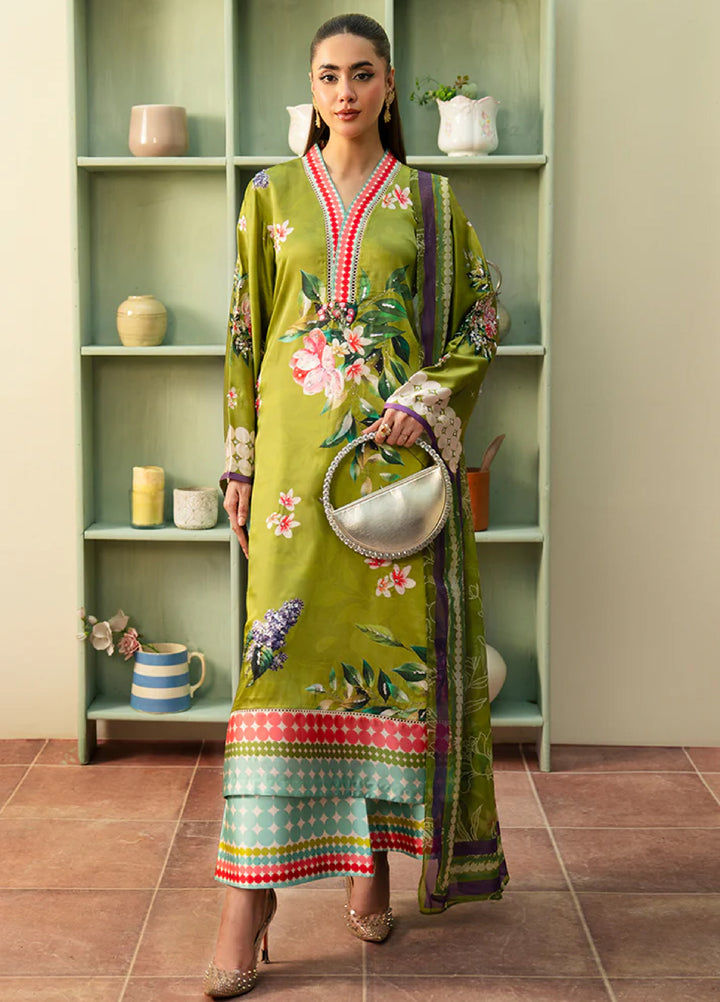 Celeste by Imrozia Pret Hand work Shamooz Silk 3 Piece SP-109 Lyra