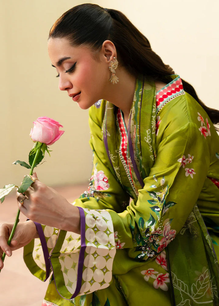 Celeste by Imrozia Pret Hand work Shamooz Silk 3 Piece SP-109 Lyra