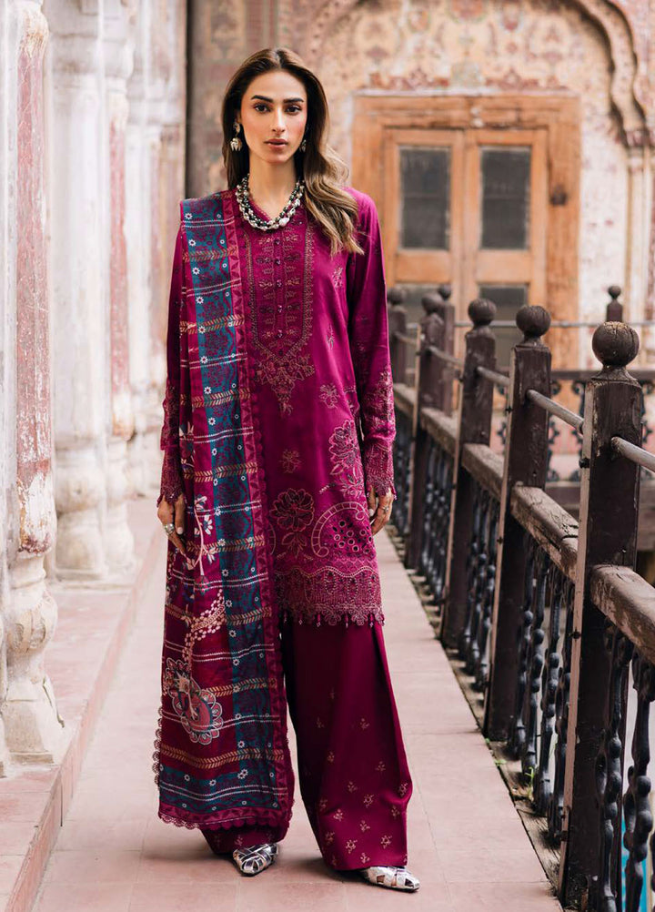 Maya by Nureh Embroidered Linen Suits Unstitched 3 Piece NU25ML NW-100 - Winter Collection