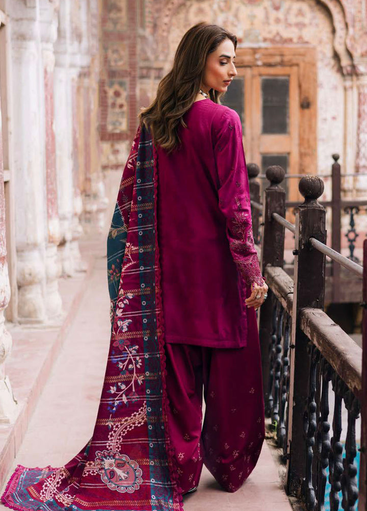 Maya by Nureh Embroidered Linen Suits Unstitched 3 Piece NU25ML NW-100 - Winter Collection