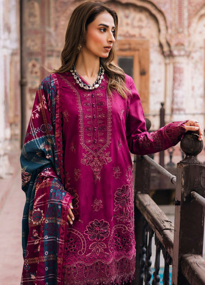 Maya by Nureh Embroidered Linen Suits Unstitched 3 Piece NU25ML NW-100 - Winter Collection