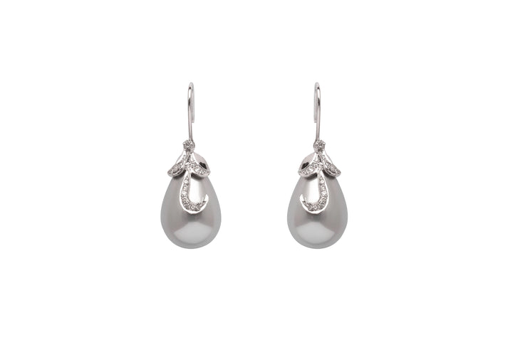 Zouhaira Earings Pearly Sensation-Grey
