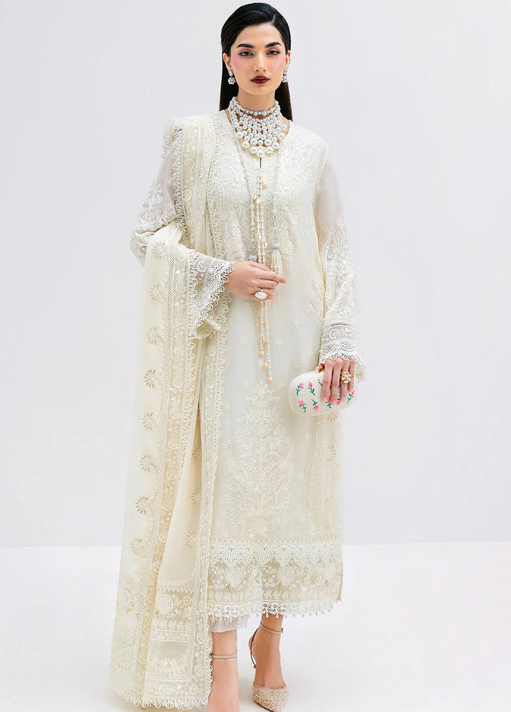 Luxe Serene by Imrozia Premium Pret Embroidered Georgette 3 Piece Suit S-1086 Pearl
