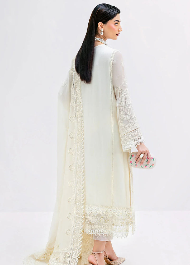 Luxe Serene by Imrozia Premium Pret Embroidered Georgette 3 Piece Suit S-1086 Pearl