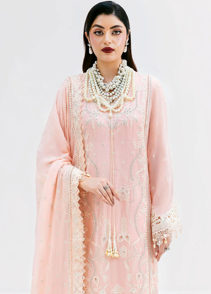 Luxe Serene by Imrozia Premium Pret Embroidered Georgette 3 Piece Suit S-1088 Blush