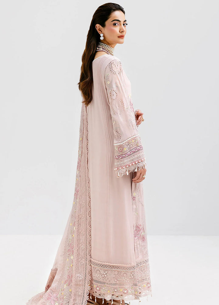 Luxe Serene by Imrozia Premium Pret Embroidered Georgette 3 Piece Suit S-1090 Lavender