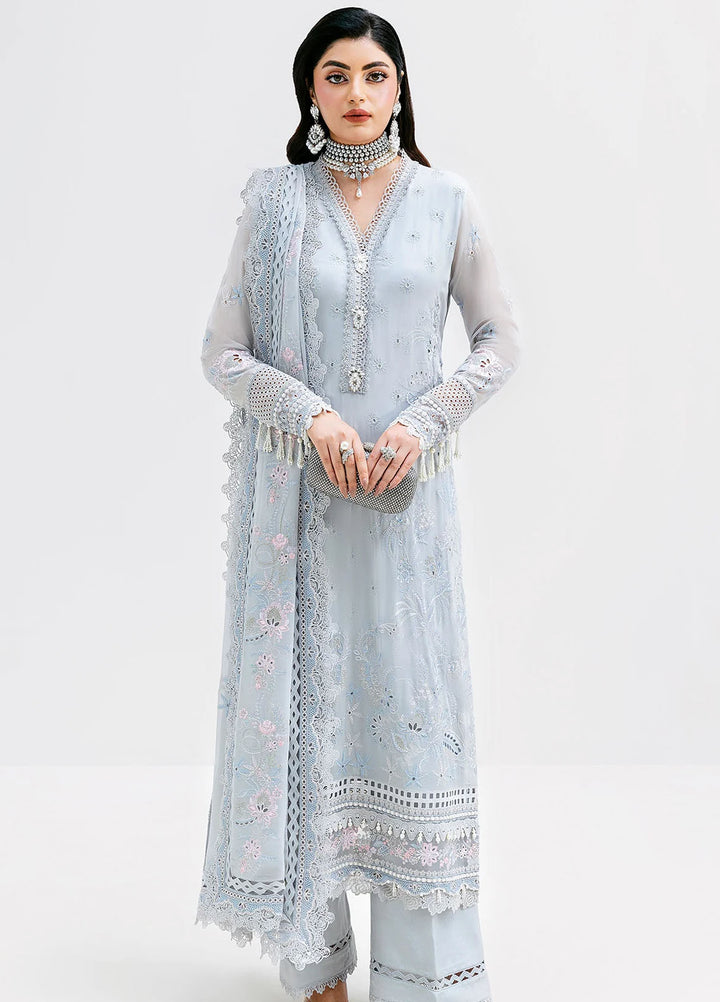 Luxe Serene by Imrozia Premium Pret Embroidered Georgette 3 Piece Suit S-1091 Stone