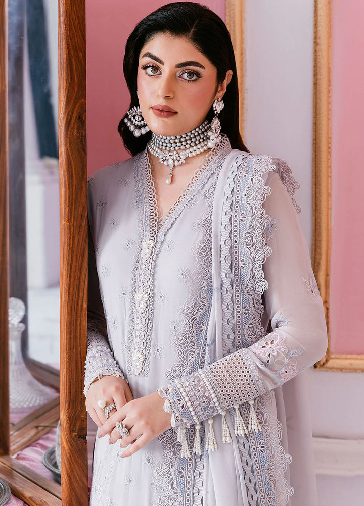 Luxe Serene by Imrozia Premium Pret Embroidered Georgette 3 Piece Suit S-1091 Stone