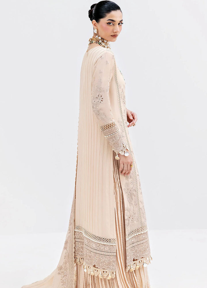 Luxe Serene by Imrozia Premium Pret Embroidered Georgette 3 Piece Suit S-1094 Sand