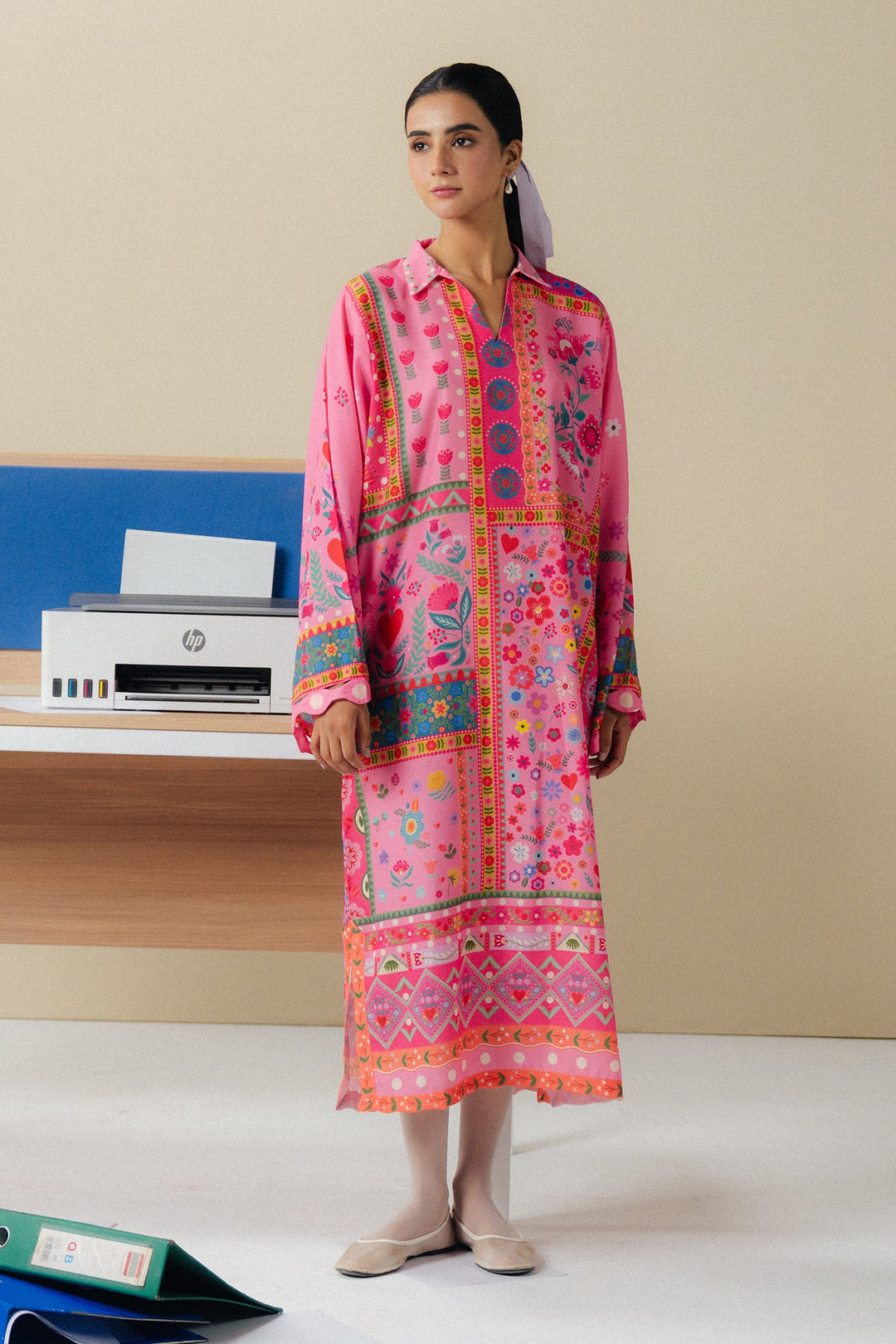 Fusion by Mannat Clothing Pret Printed Lawn 2 Piece Suit Fuchsia
