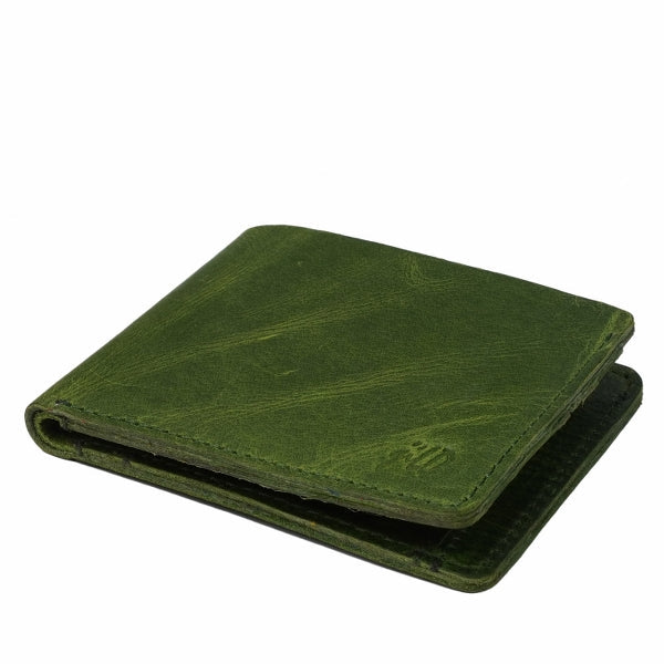 Vintage by Jild Mens Genuine Vintage Leather Wallet-OLIVE GREEN - Wallets Collection
