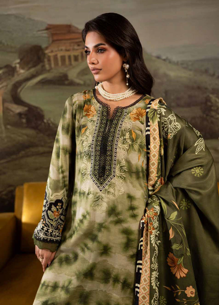 Signature Prints by Nureh Unstitched Linen Printed Suits 3 Piece NU25SW SP-172 - Winter Collection