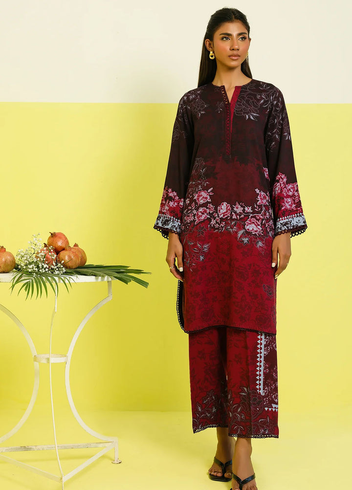 Elara by Sahar Embroidered Marina Twill Suits Unstitched 2 Piece SHR25EP Twilight Bliss - Winter Collection