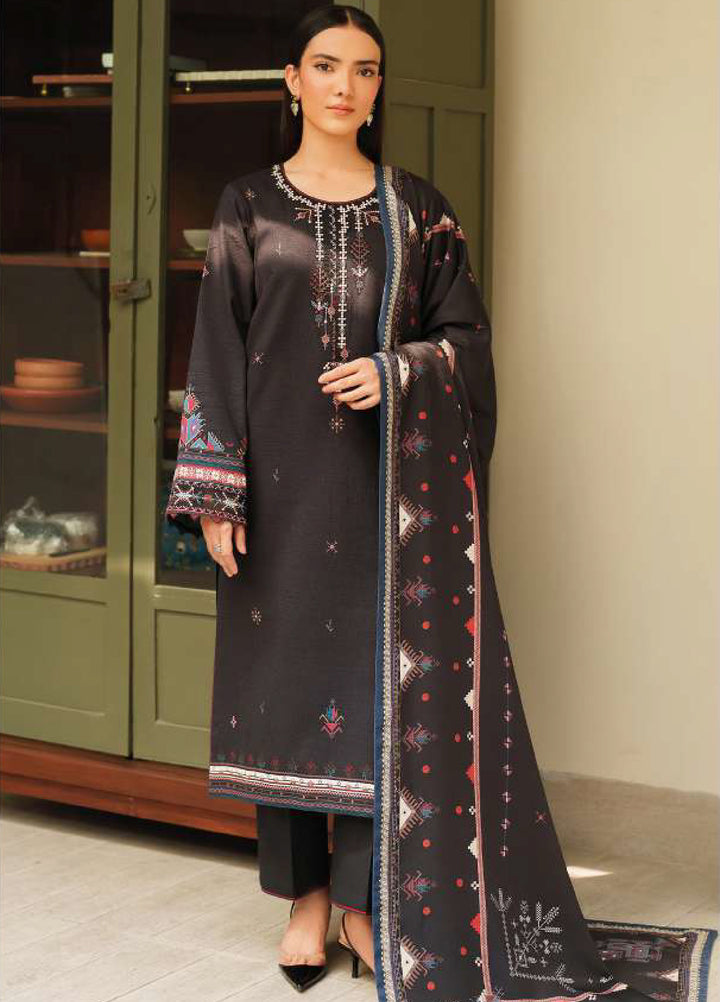 Bellini by Seran Unstitched Winter Khaddar Embroidered Suits 3 Piece SN25BW Cendara - Winter Collection