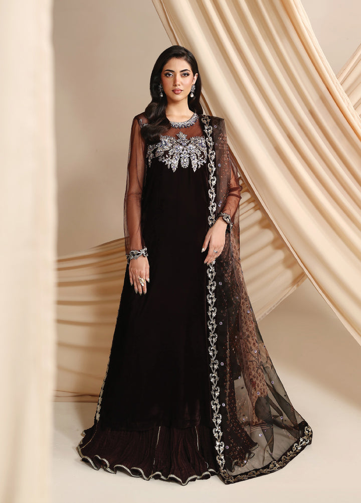 Lamour by Alizeh Fashion Unstitched Velvet Embroidered Suits 3 Piece AFB25LV D-04 Aries - Festive Collection