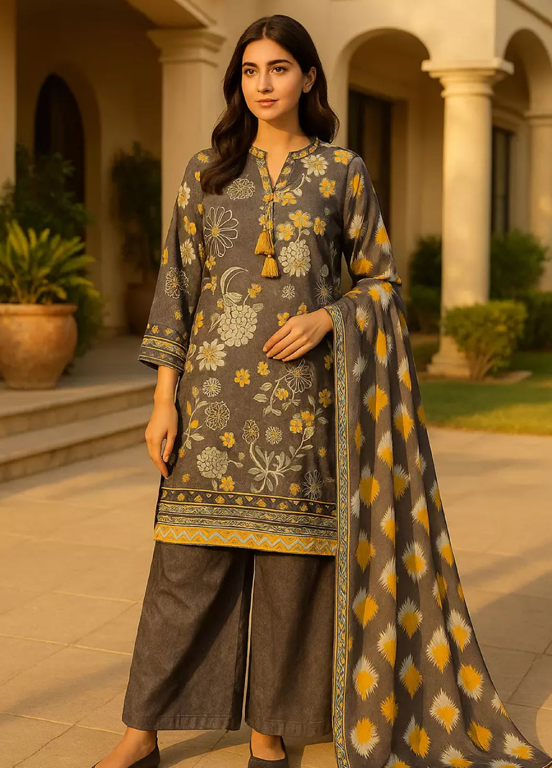 Salitex Unstitched Women Printed Lawn 3 Piece SUNS7ASI172 - Summer Collection