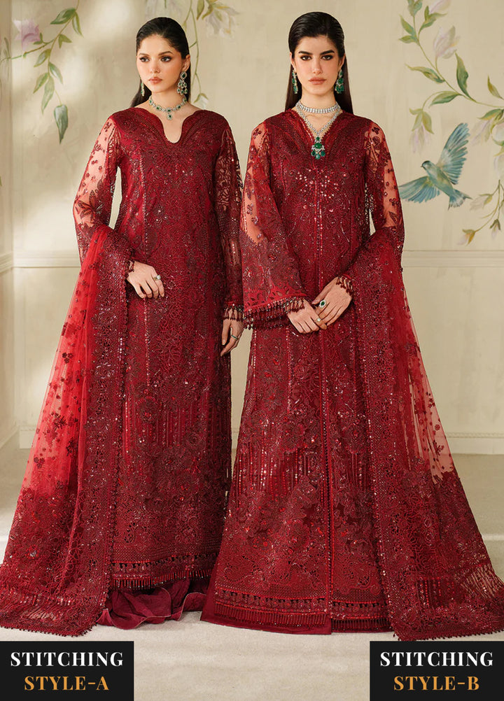 Chantelle by Baroque Unstitched Embroidered Organza 3 peice BQ25CF V14- D 01 - Formals Collection