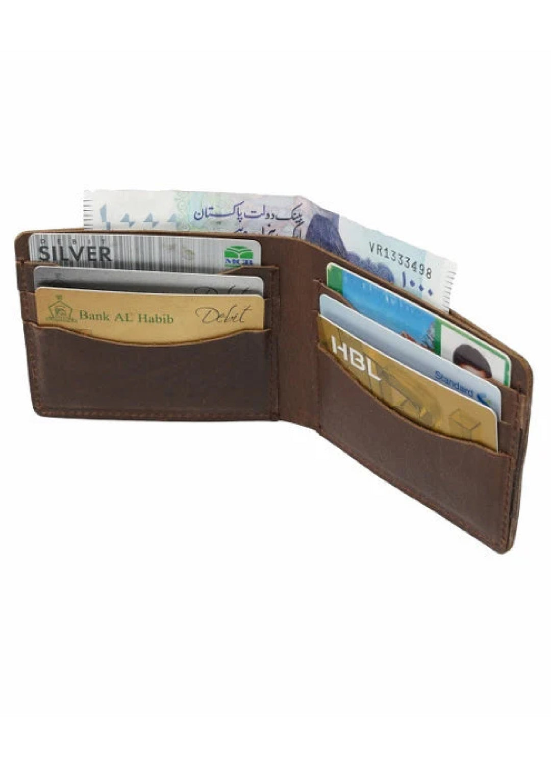 Vintage by Jild Mens Genuine Vintage Leather Wallet-CHOCOLATE BROWN S1 - Wallets Collection