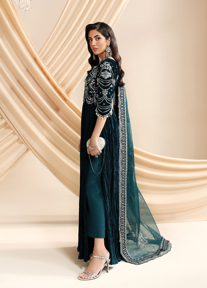 Lamour by Alizeh Fashion Unstitched Velvet Embroidered Suits 3 Piece AFB25LV D-07  Mystique - Festive Collection