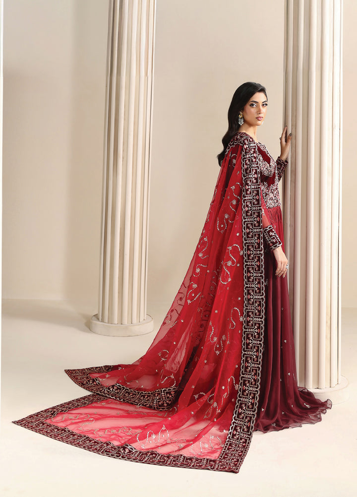 Lamour by Alizeh Fashion Unstitched Velvet Embroidered Suits 3 Piece AFB25LV D-02 Cherie - Festive Collection