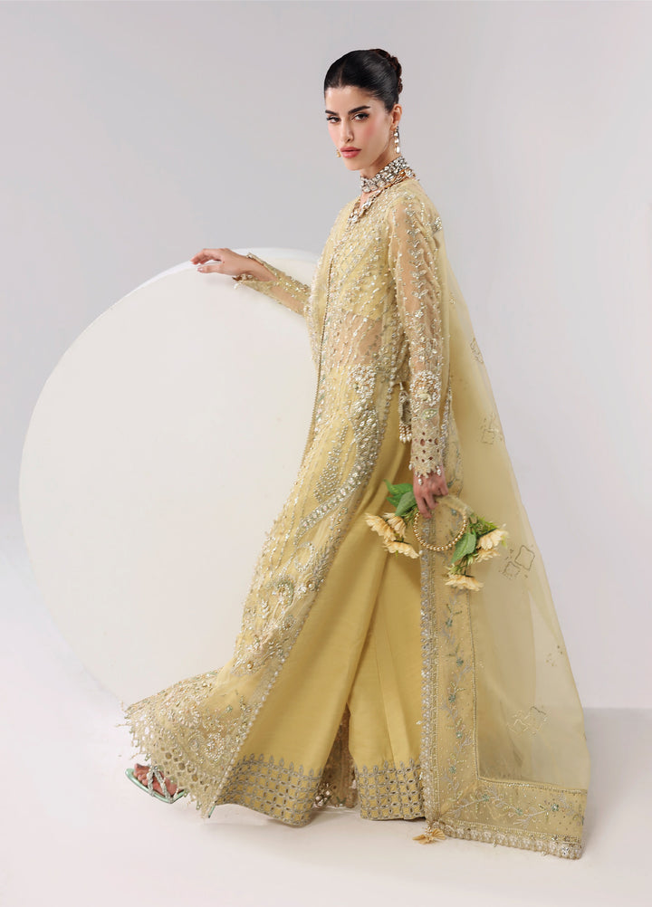 Lamore by Sardinia Unstitched Luxury Hand Work Organza 3 peice SRD25LH D-2 Amber Haze - Formals Collection