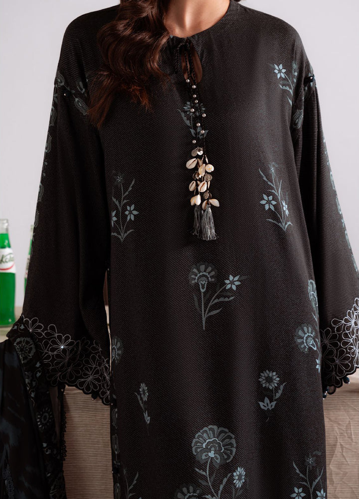 Cross Stitch Unstitched RTS Marina Embroidered Suits 3 Piece CS25MW D-09 Shadow Teal - Winter Collection