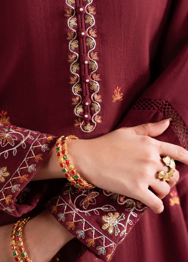 Cross Stitch Unstitched RTS Khaddar Embroidered Suits 3 Piece CS25KW D-03 Woven Elegance - Winter Collection