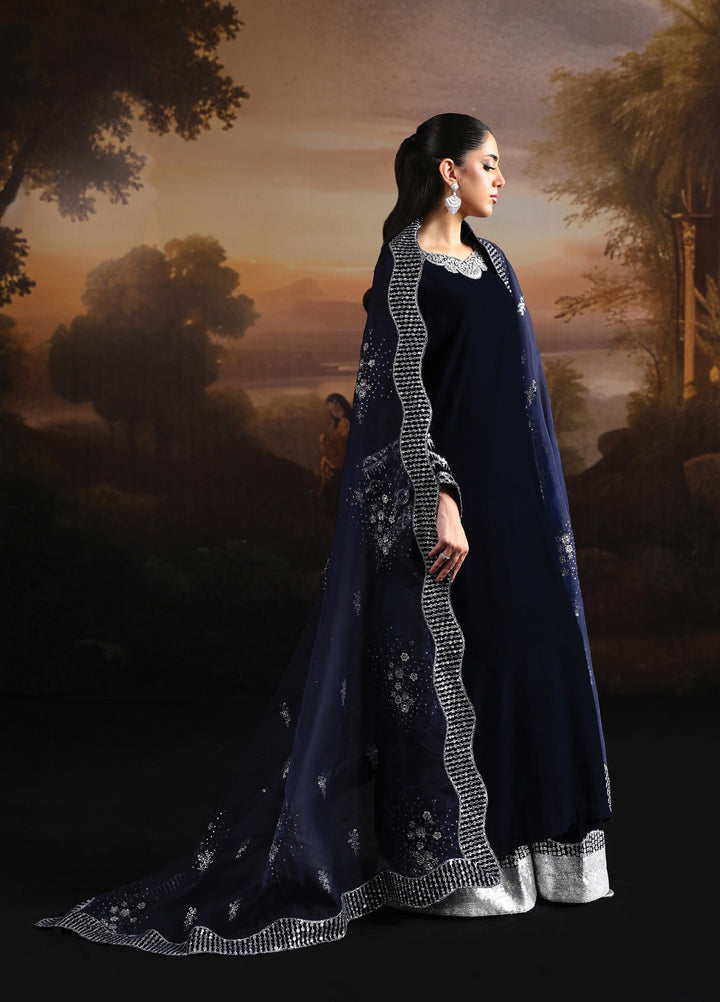 Lamour by Alizeh Fashion Unstitched Velvet Embroidered Suits 3 Piece AFB25LV D-01 Velvetine - Festive Collection