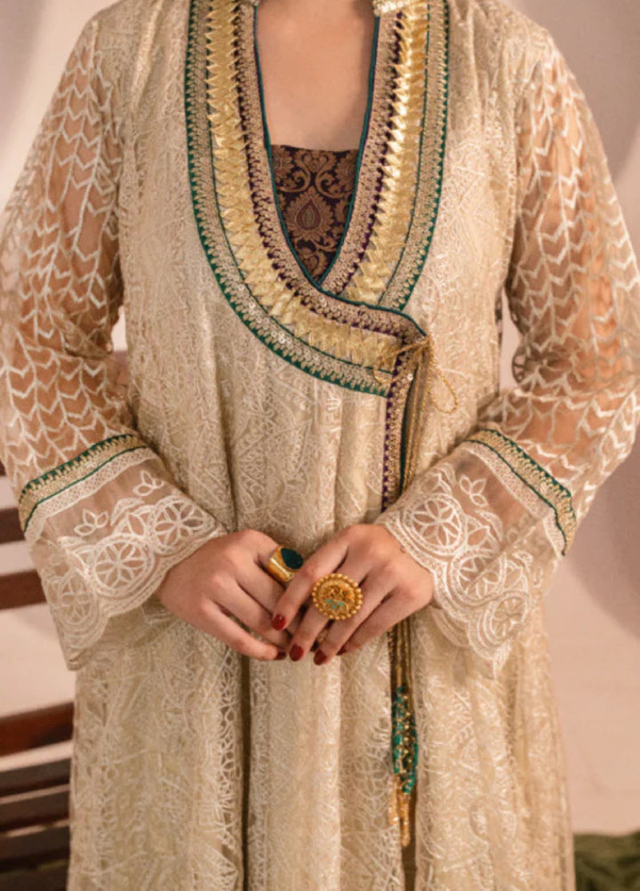 Zaaviay Beige Bloom Chikankari Suits Pret 3 Piece Festive Collection