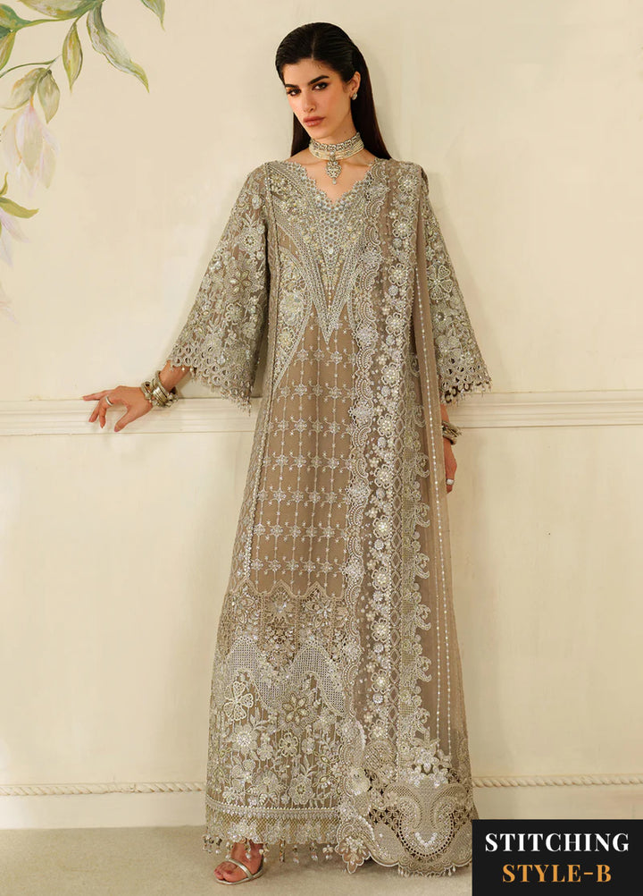 Chantelle by Baroque Unstitched Embroidered Organza 3 peice BQ25CF V14- D 08 - Formals Collection