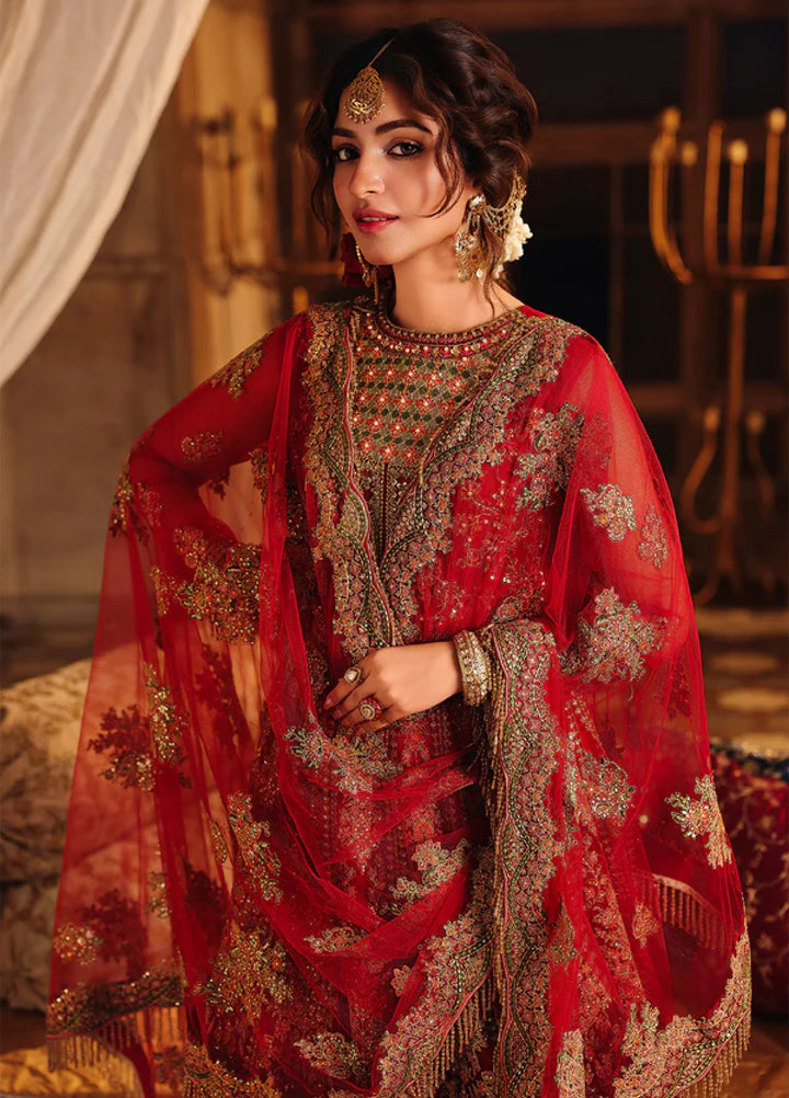 Silsila by Meeral Pret Embroidered Net 3 Piece Shehnoor - Festive Collection