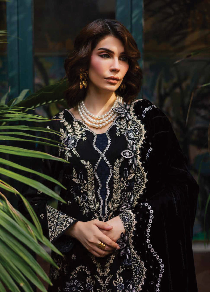 Nureh Exclusive Unstitched Luxury Leather Peach Embroidered Suits 3 Piece NU25LV NE-185 - Festive Collection